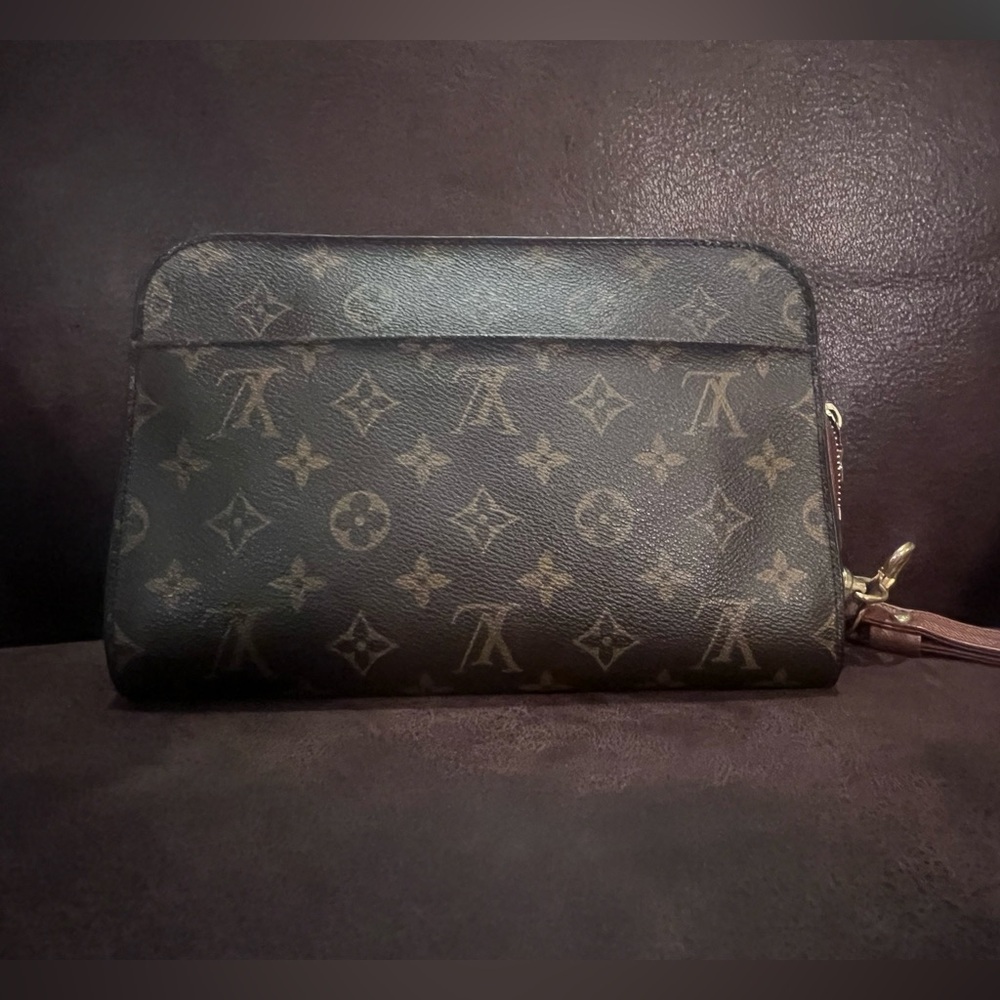 LOUIS VUITTON Monogram Orsay Clutch Bag AUTHENTIC